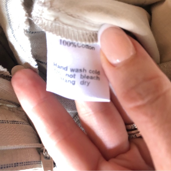 NWT MOD REF womens linen like walking shorts pinstripe detail size S - Picture 7 of 10